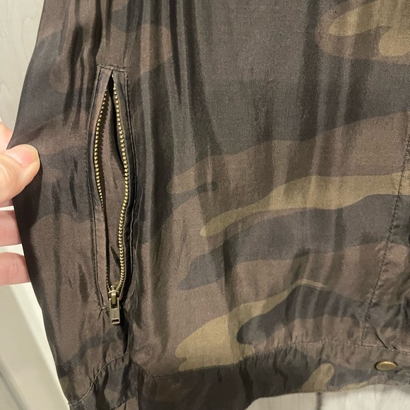 Johnny Was Green and Red Utility Jacket with Floral Embroidery - Picture 2 of 10